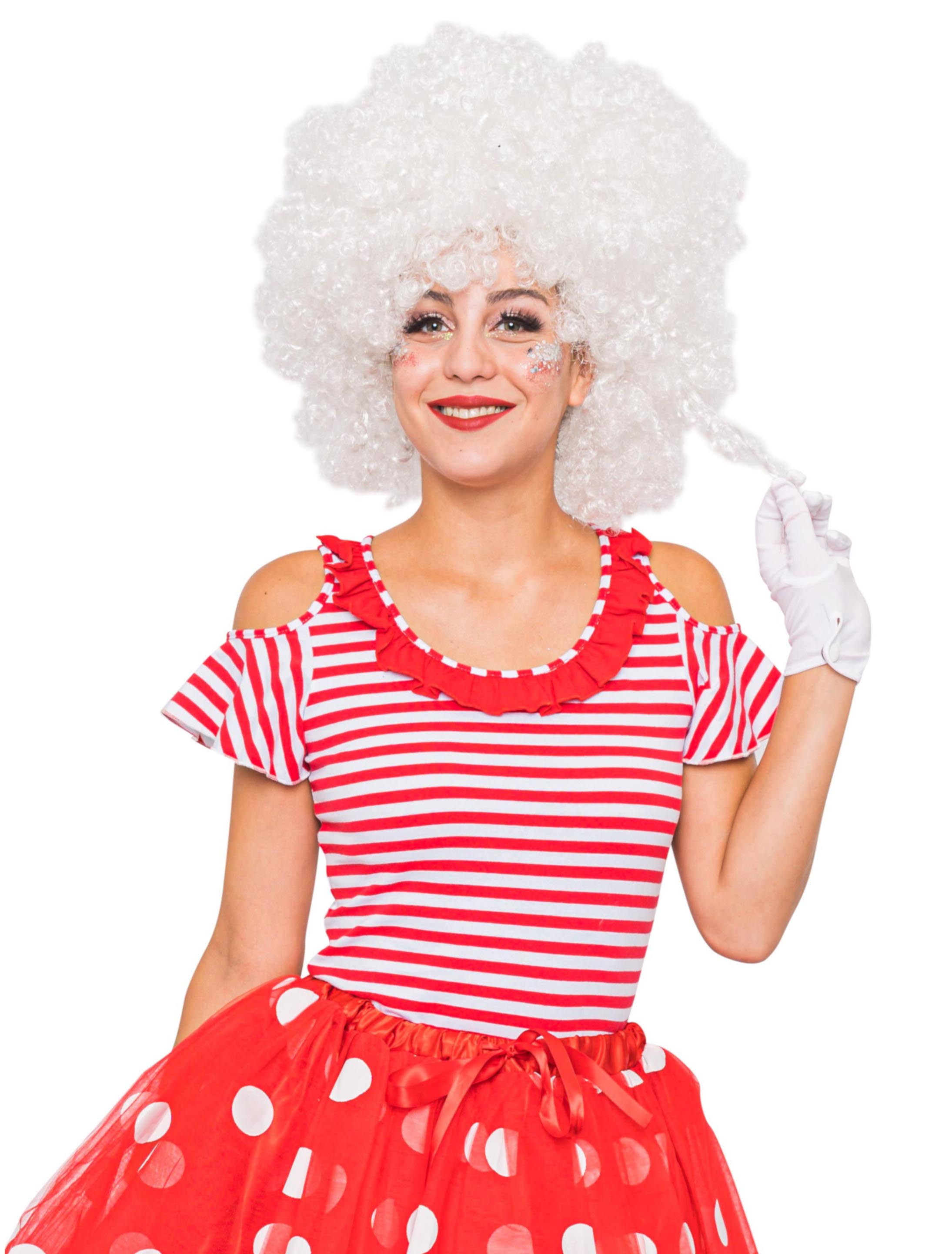 T-Shirt shoulder-cut rot/weiß 4XL