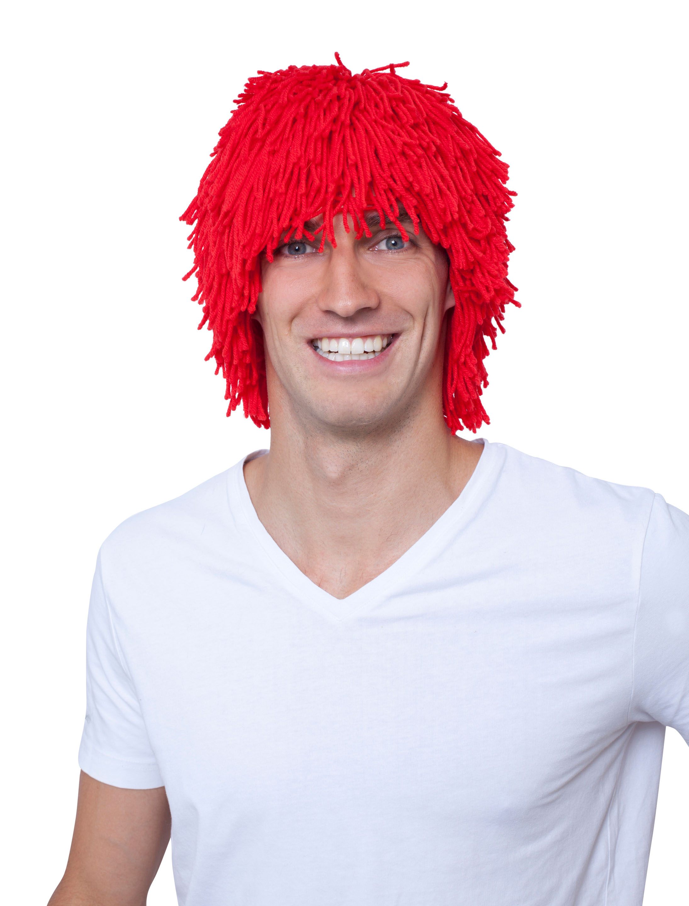 Kostümzubehör Kostümzubehör Perücke Clown Wolle rot