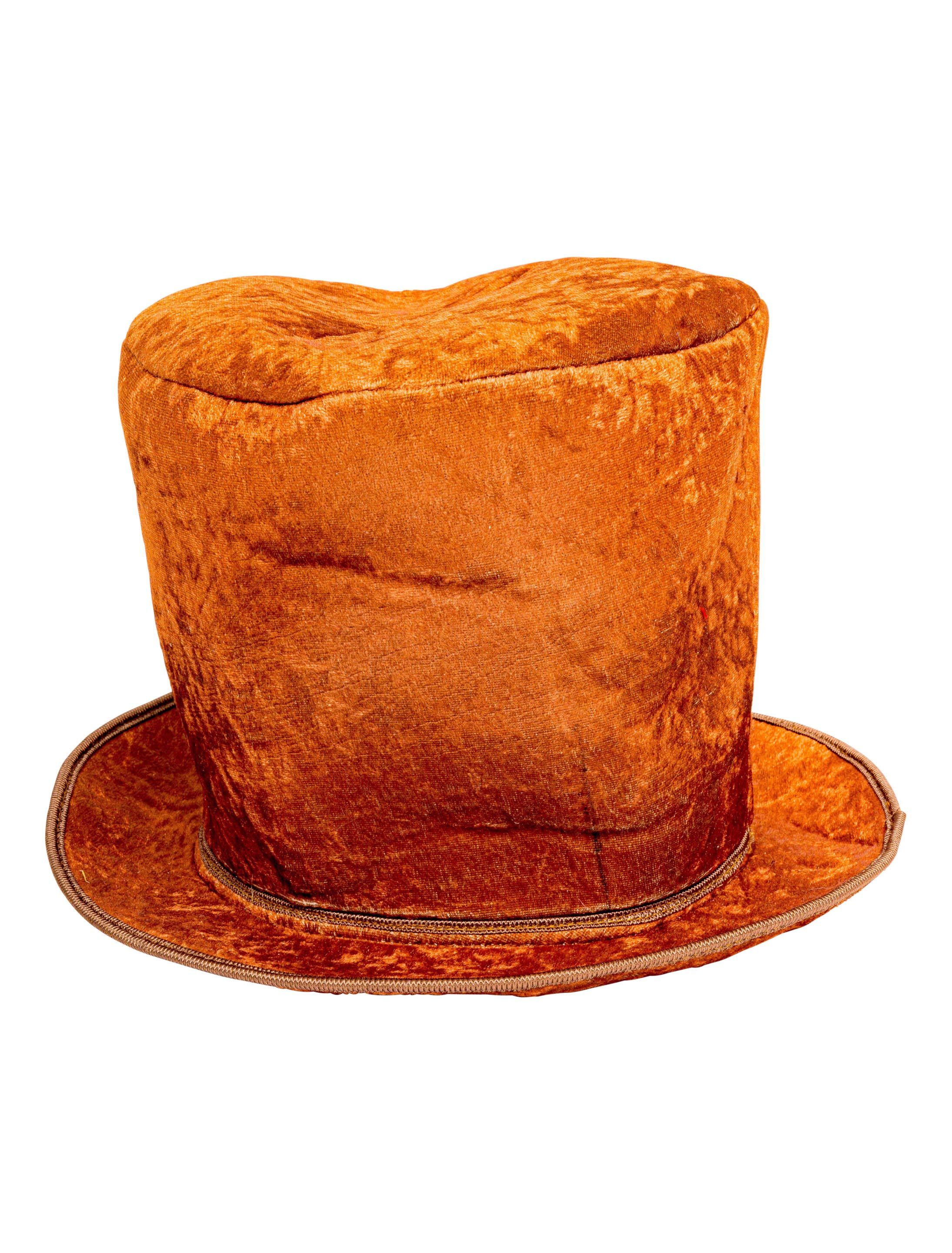 Kostümzubehör Zylinder hoch braun one size