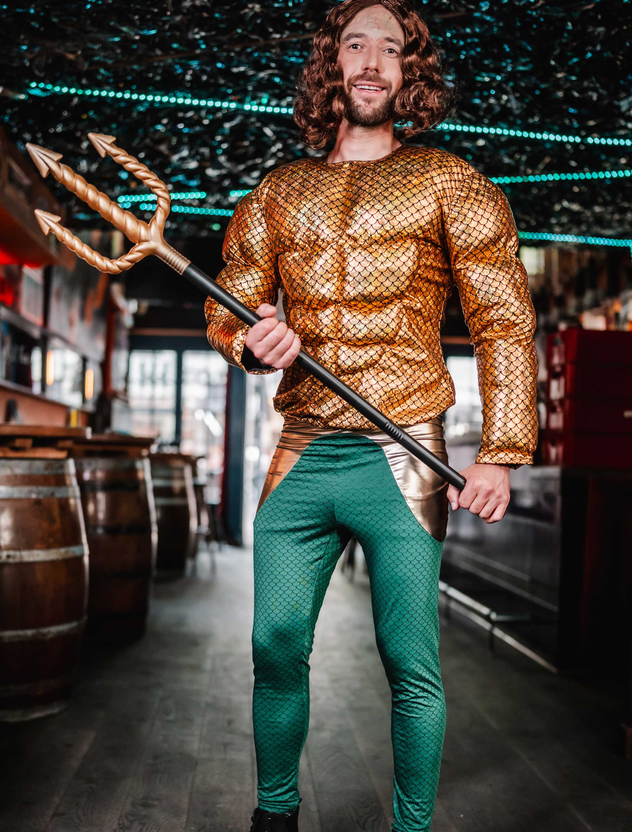 Leggings Wassermann Herren grün/gold 2XL/3XL