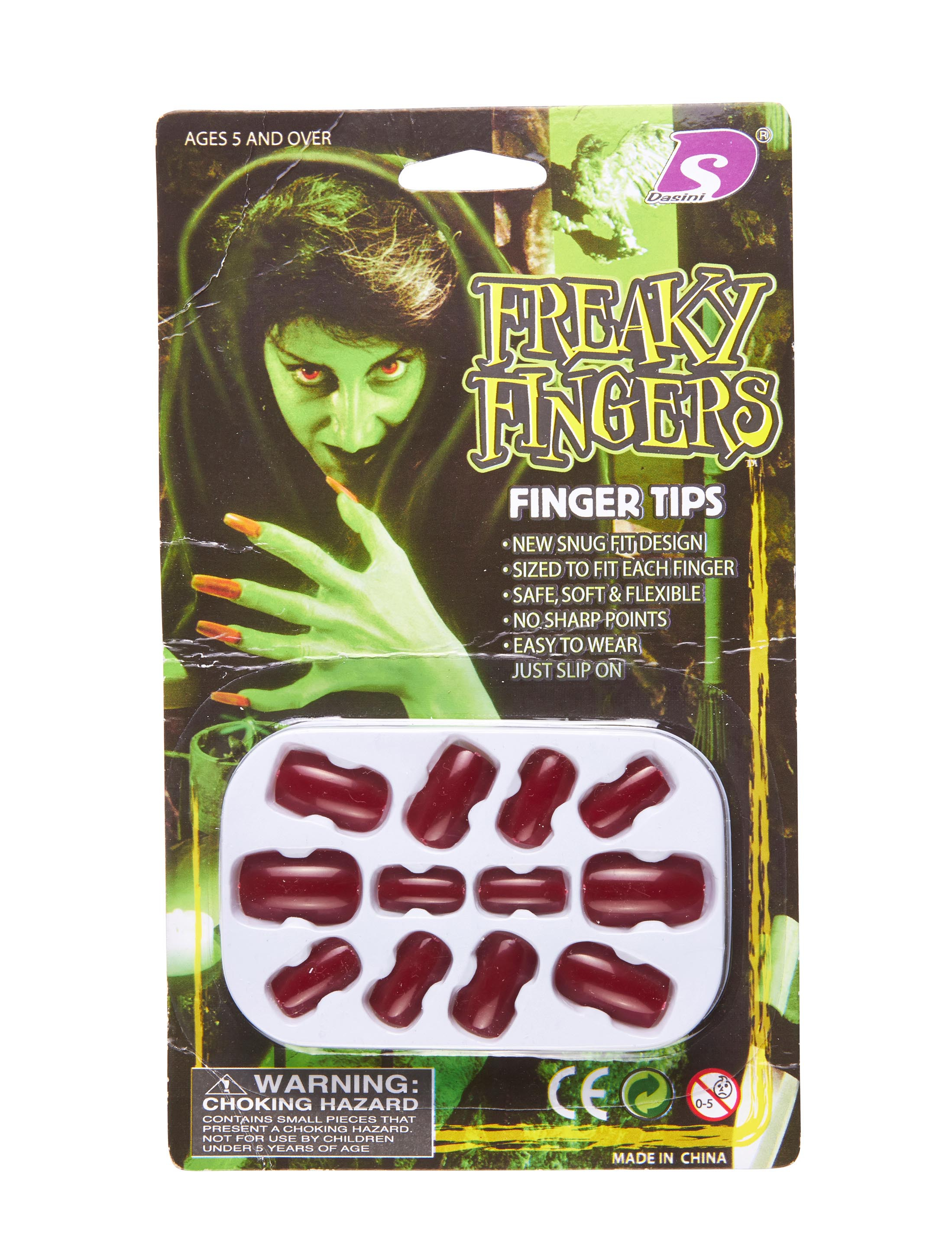 Fingernägel rot Schminke für Karneval & Fasching