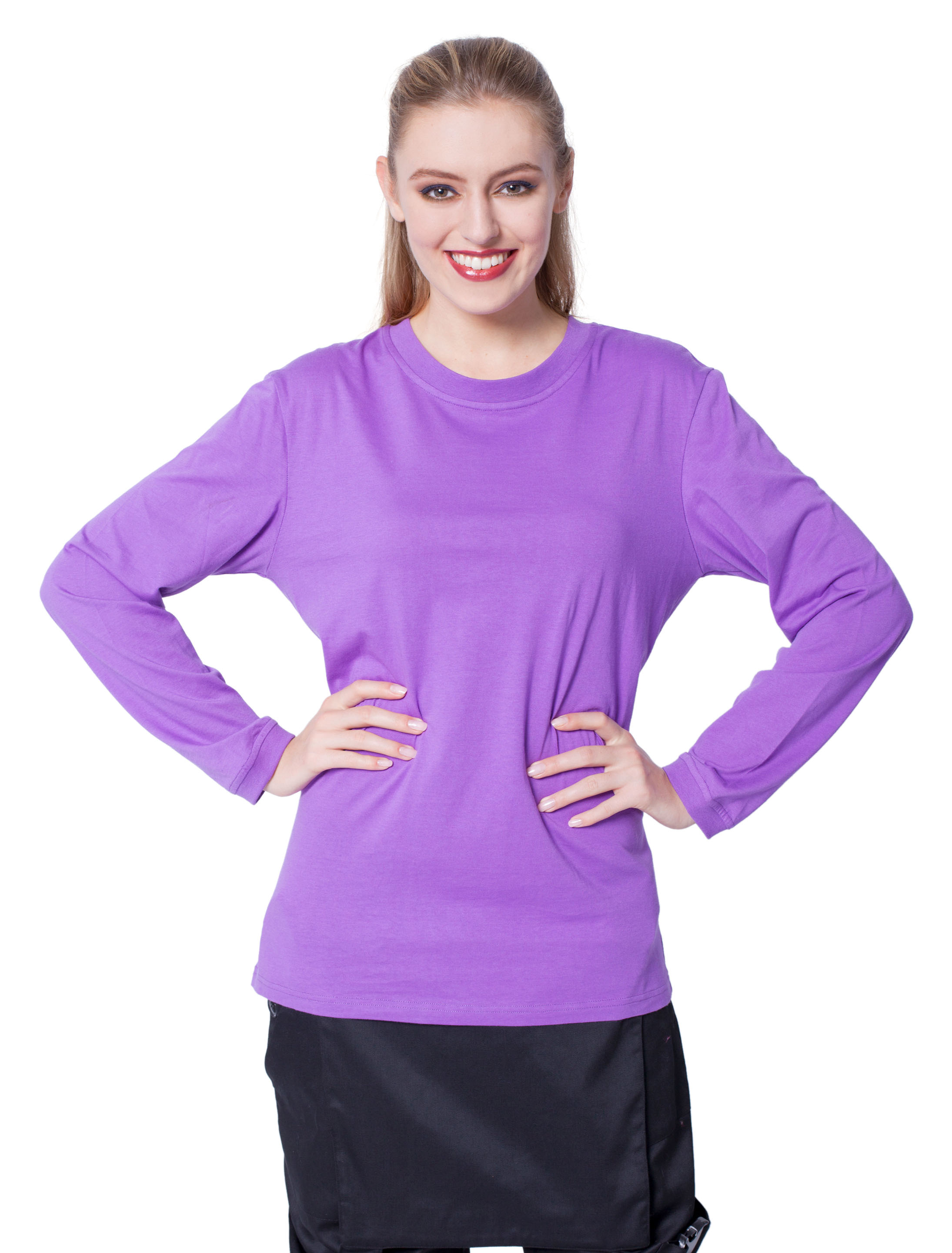 Shirt langarm lila XXL