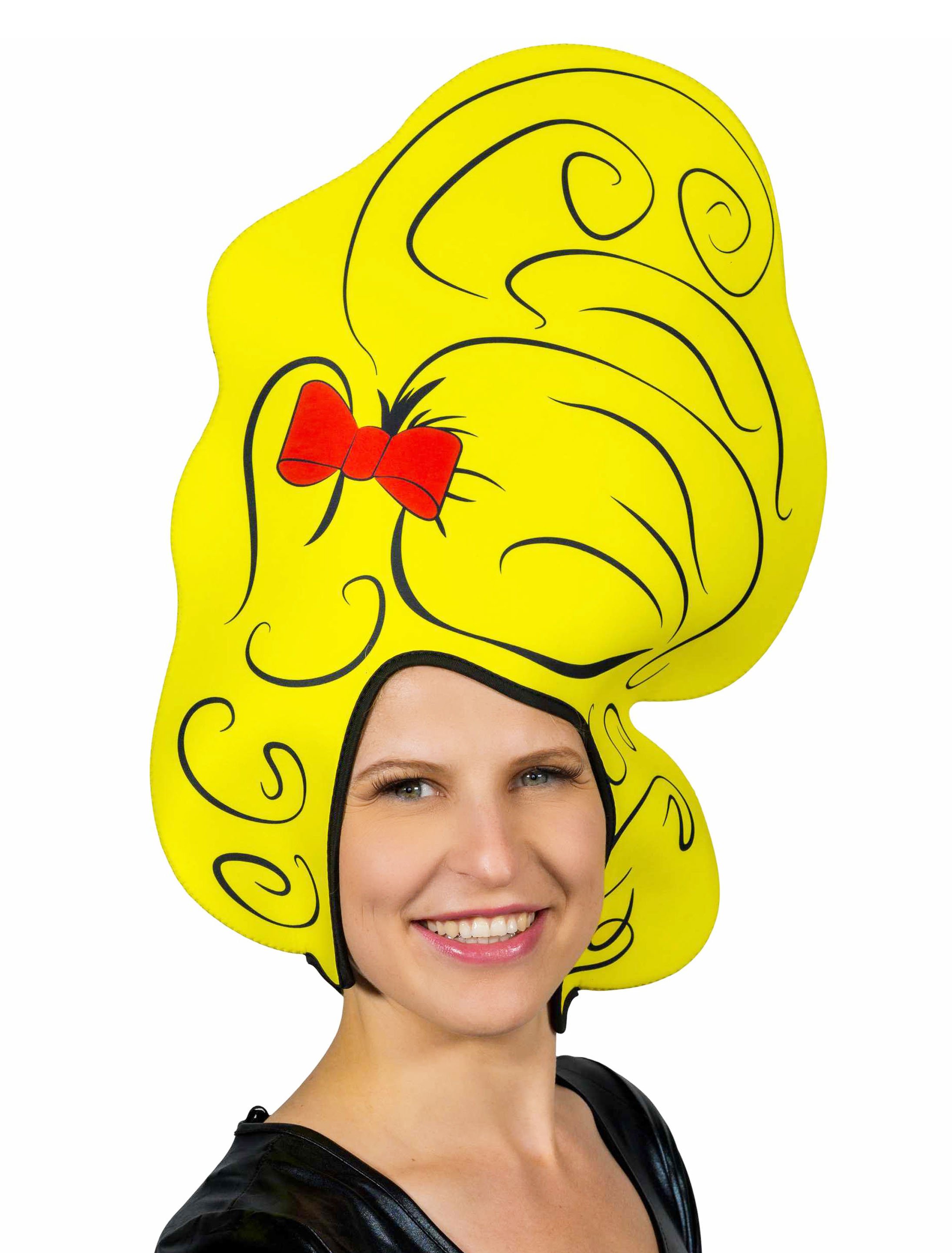 Kostümzubehör Perücke Comic Girl Schaumstoff gelb