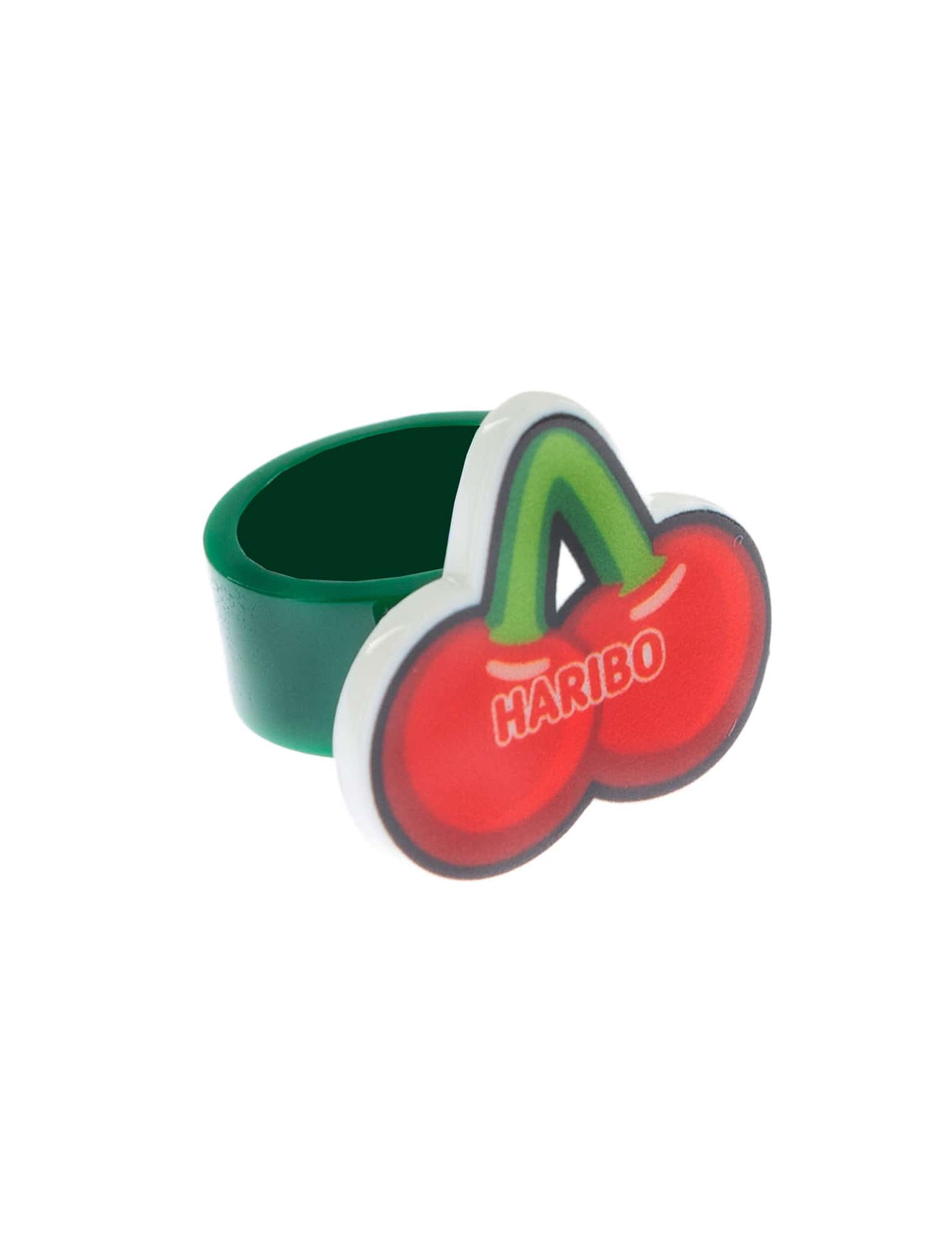 Kostümzubehör Ring HARIBO Happy Cherries rot