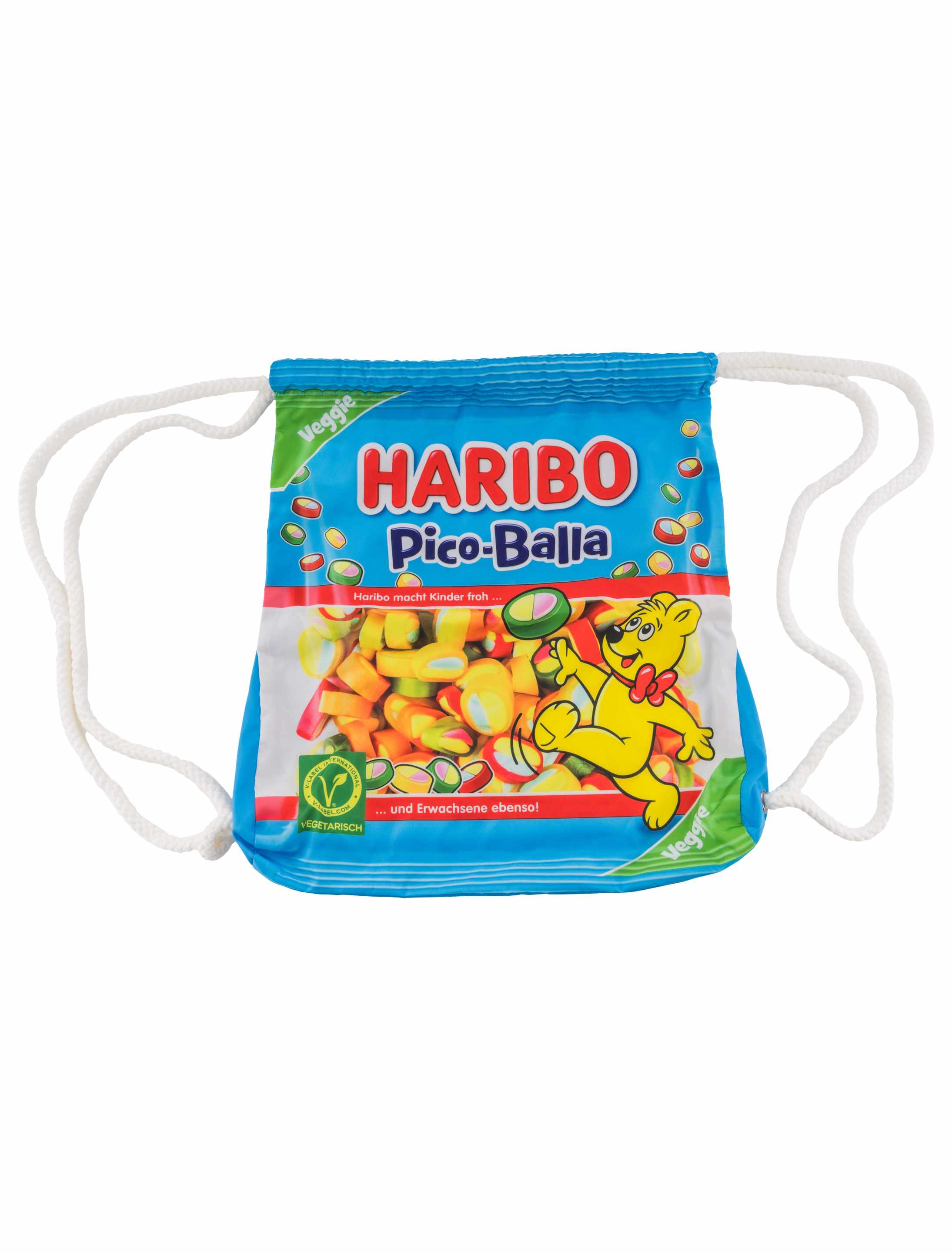 Kostümzubehör Turnbeutel HARIBO Pico-Balla blau