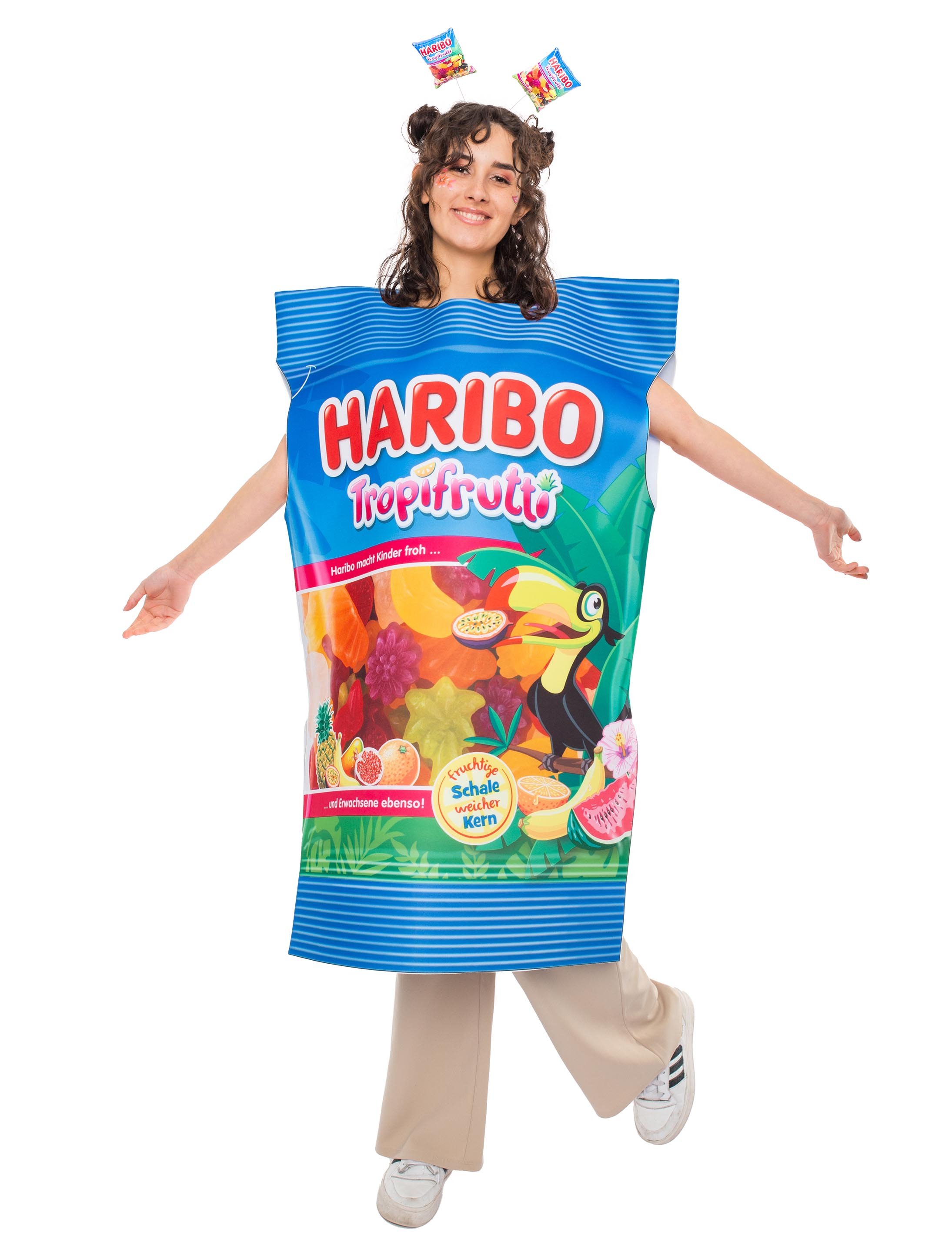 Kostüm HARIBO Tropifrutti Erwachsene bunt one size Farbe: bunt
