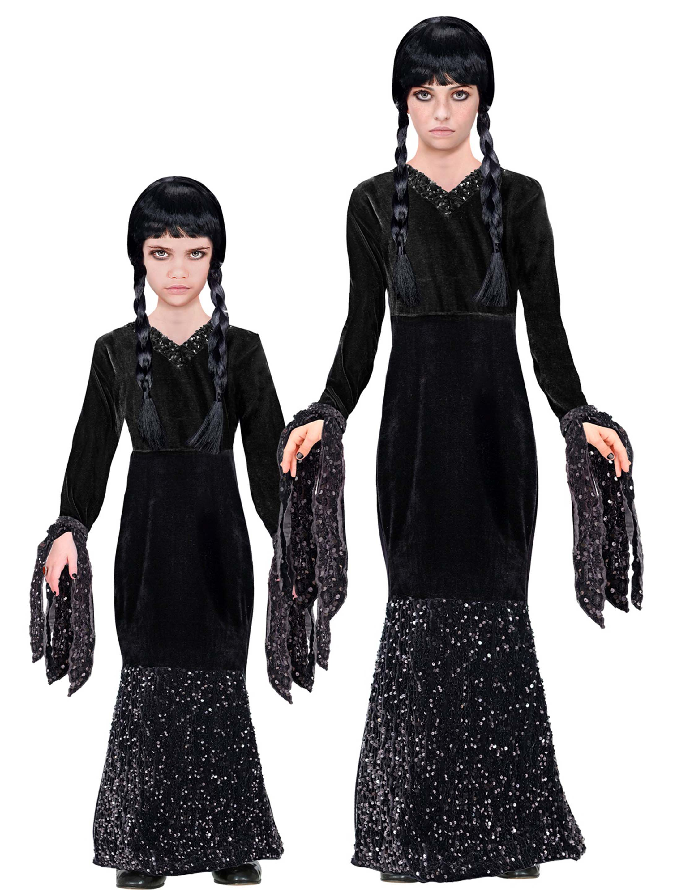 Kleid Gothic Kinder schwarz