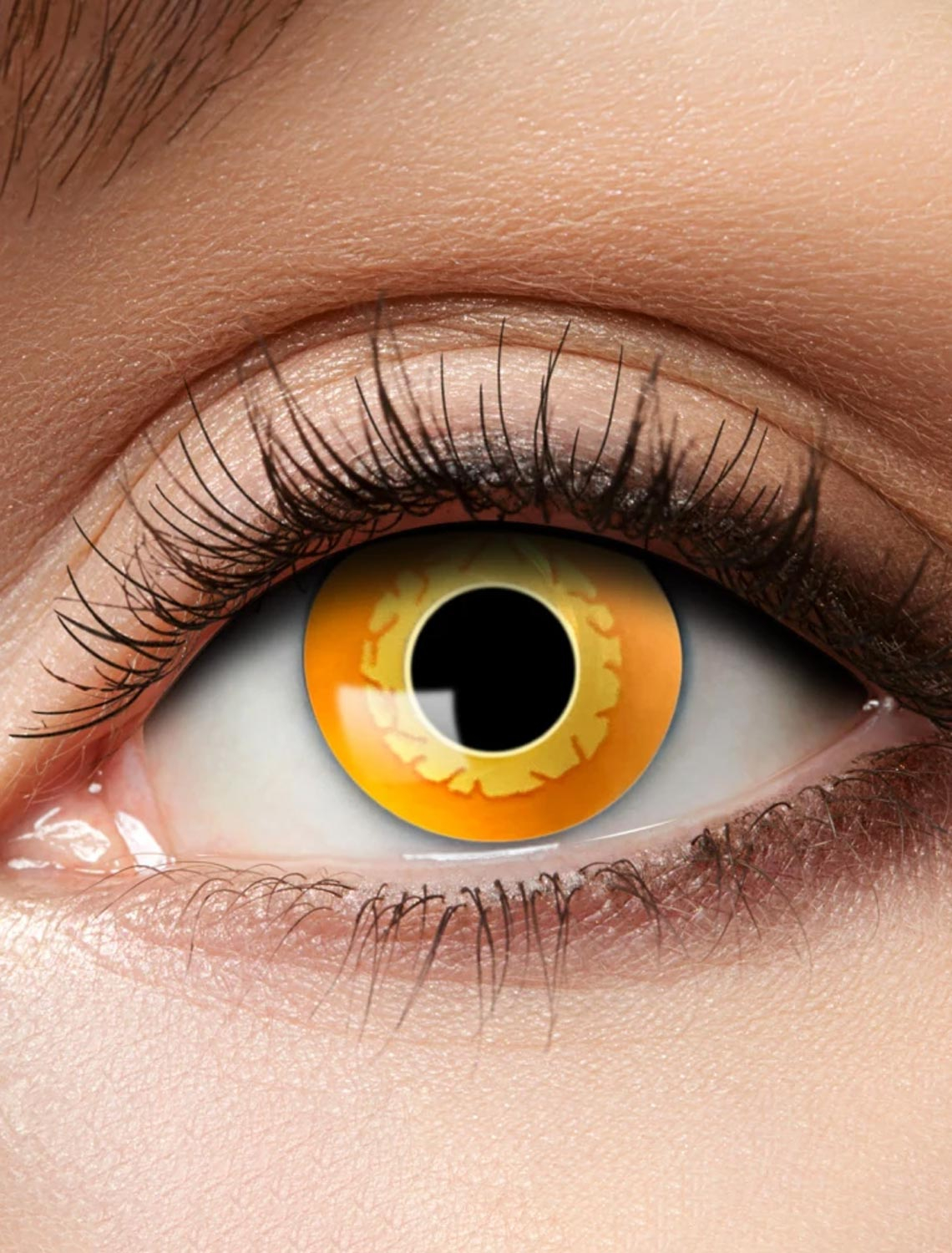 Kostümzubehör Kontaktlinsen Darth Maul orange