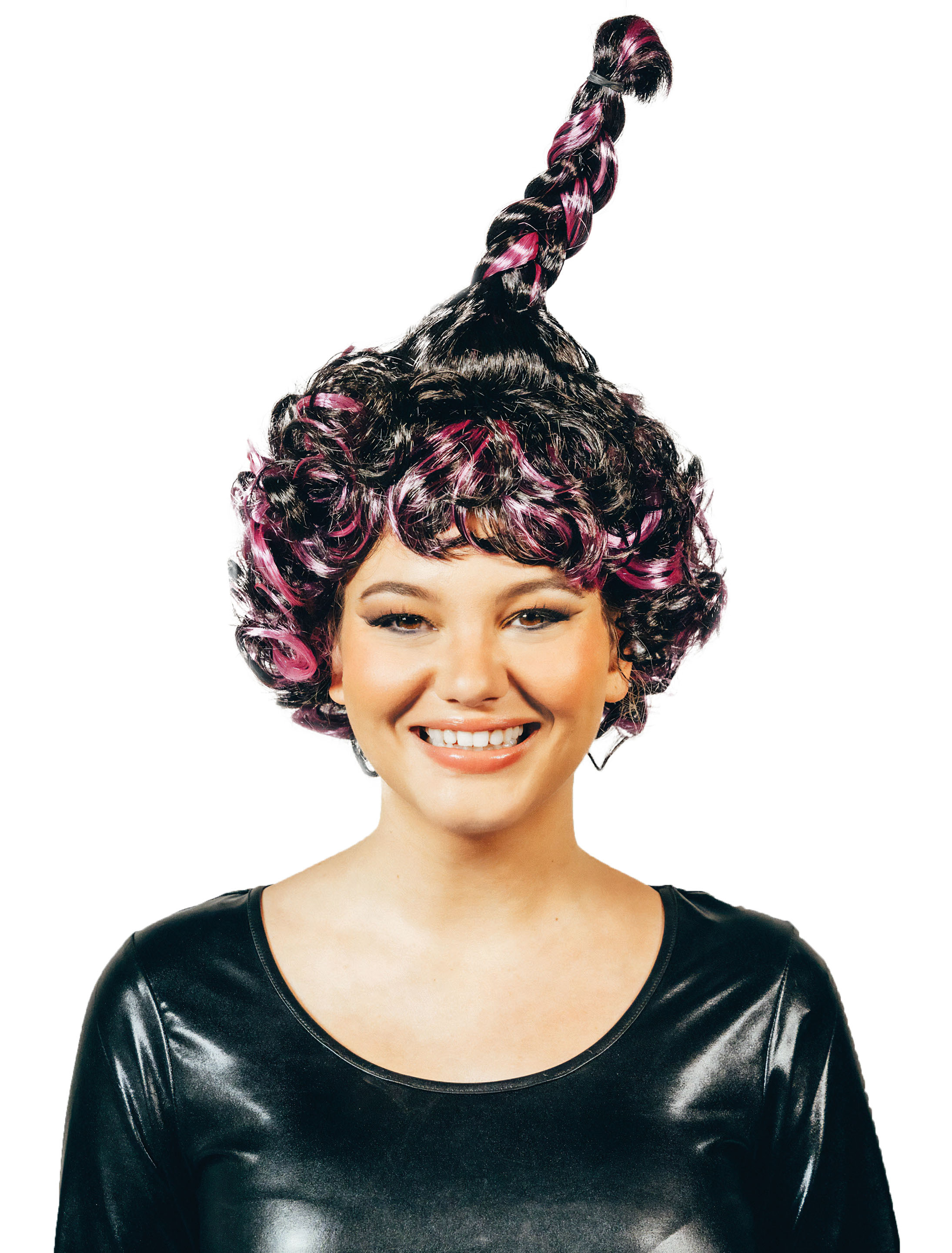 Kostümzubehör Perücke Hexe Marie schwarz/lila