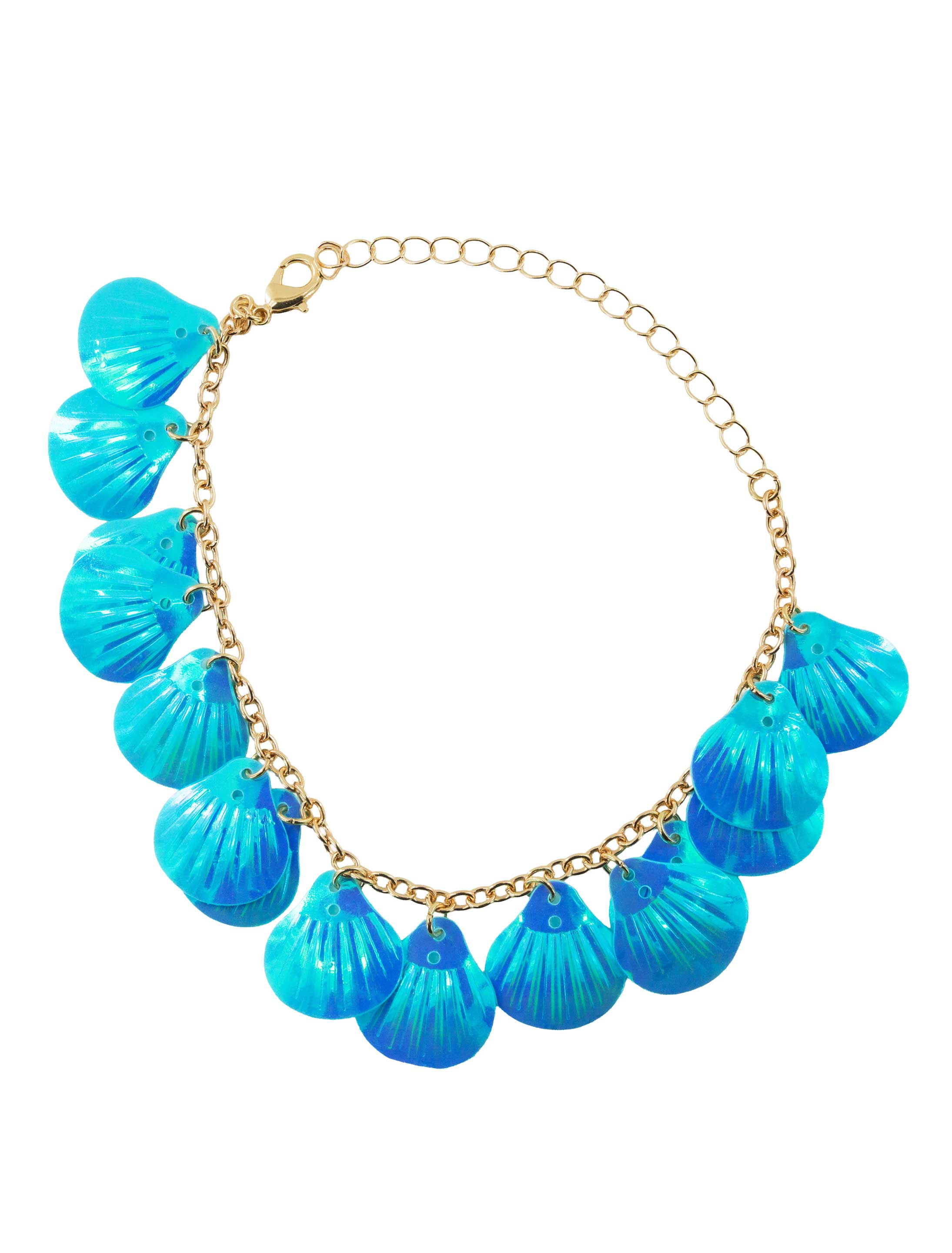 Kostümzubehör Armband Muscheln Damen türkis