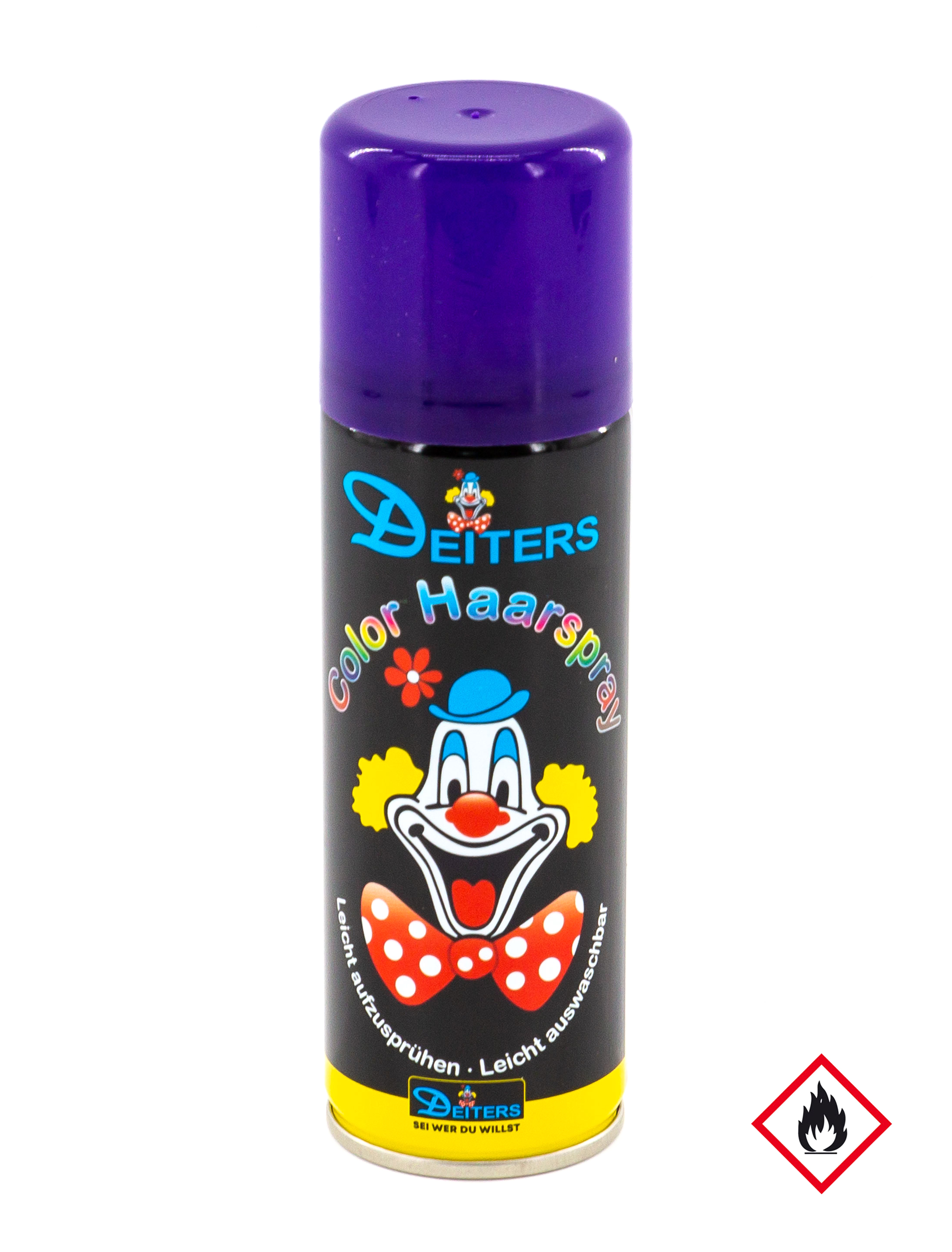 Haarspray Color 125ml lila Schminke für Karneval & Fasching