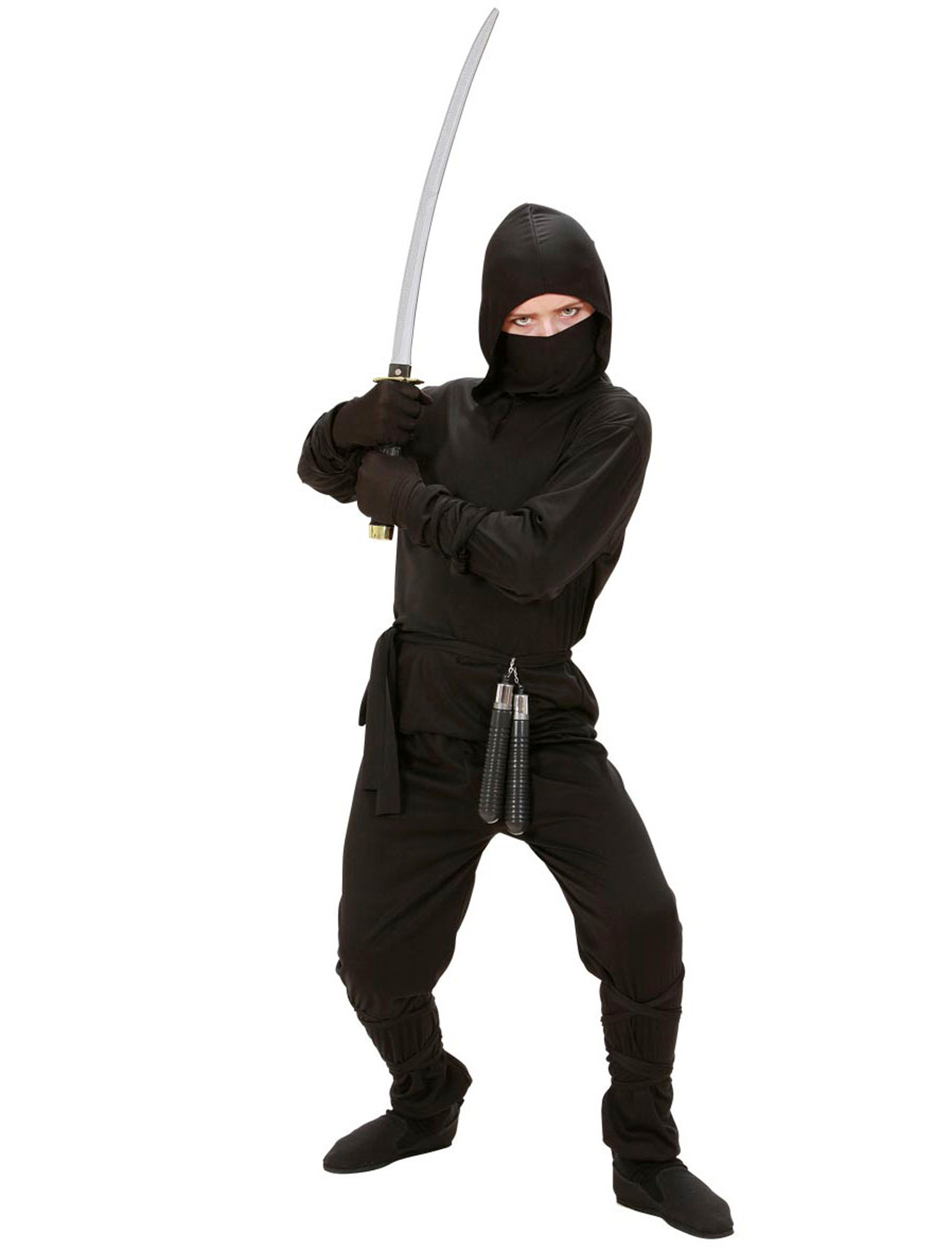 Ninja Kinder 6-tlg. schwarz 158