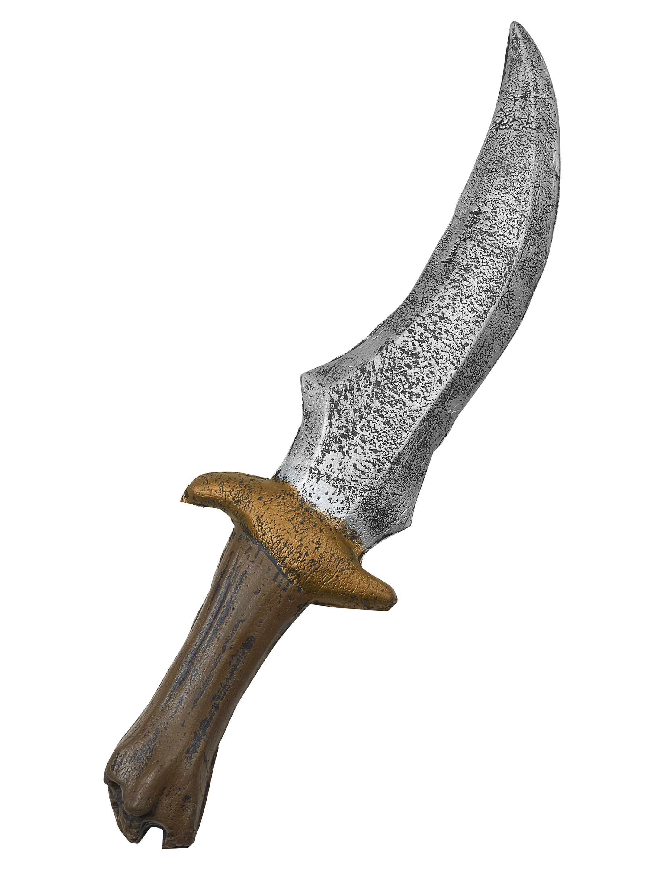 Kostümzubehör Messer geschwungen 33cm Farbe: silber