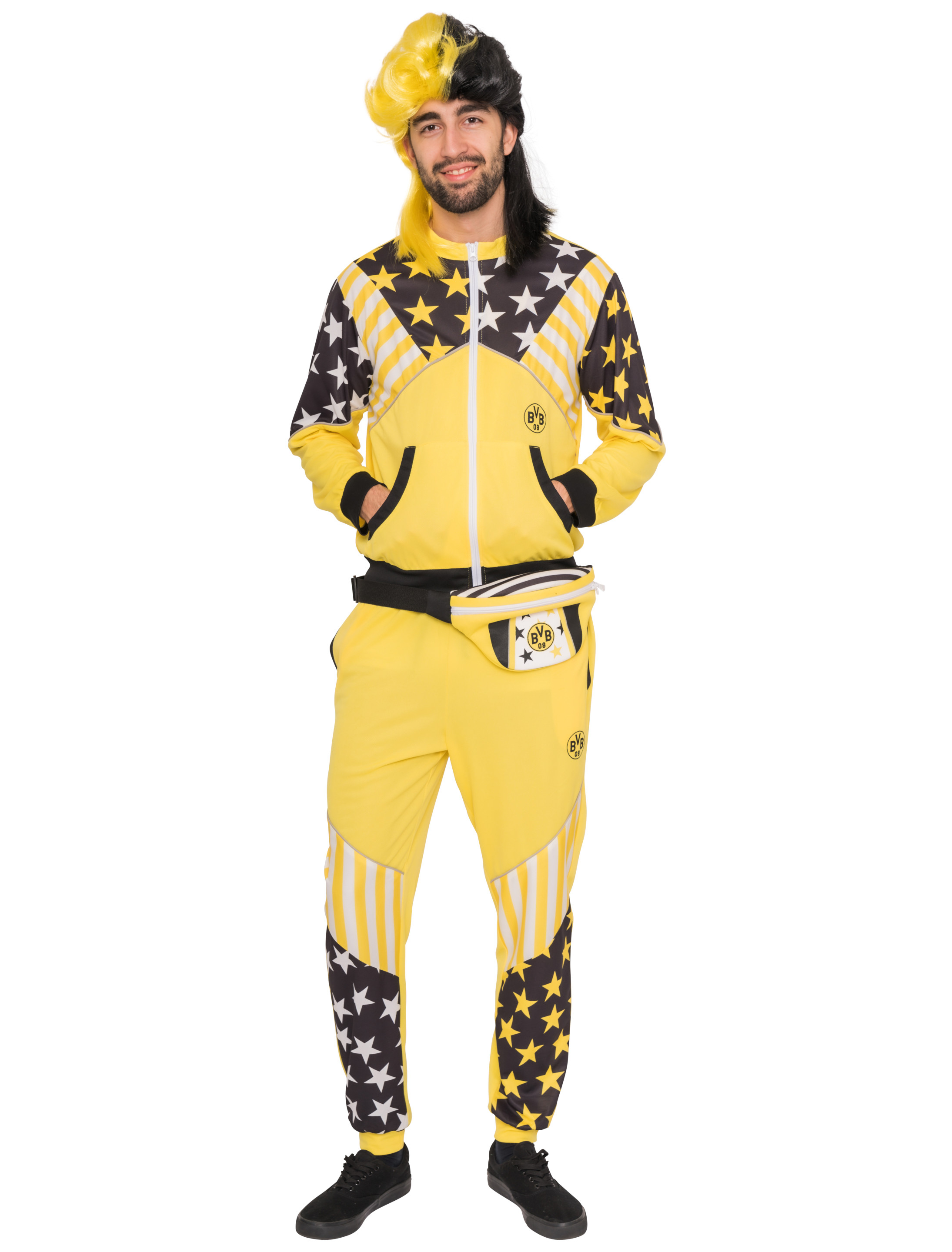 BVB-Trainingsanzug schwarz/gelb L/XL