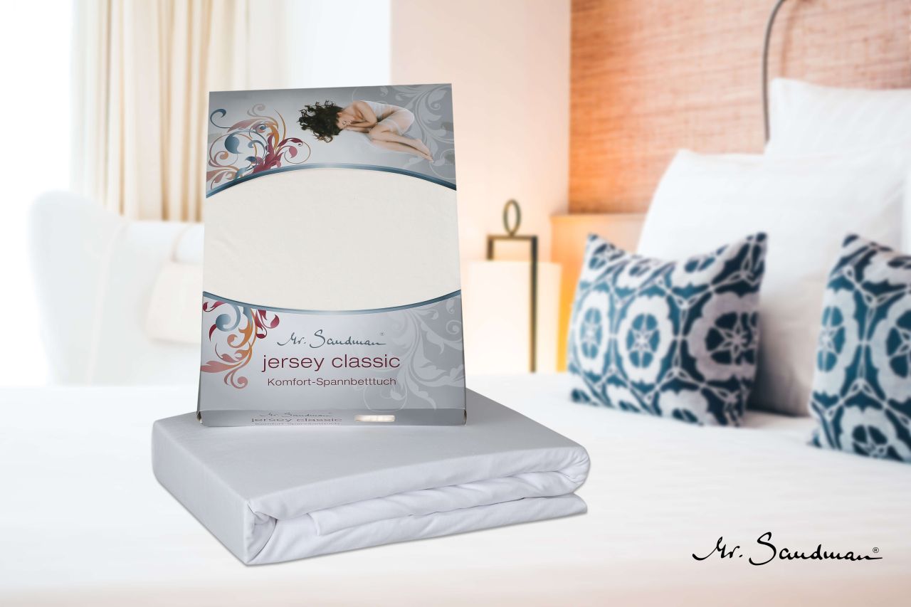 Spannbetttuch für Matratzen, Jersey Classic 60-70 x 120-140 cm
