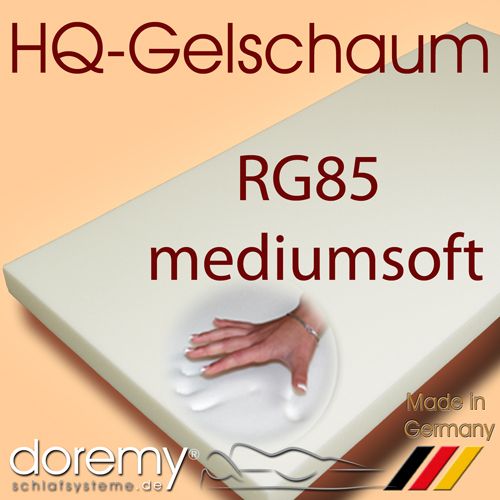 HQ-Soft-Gelschaum-Zuschnitt-RG85 140 x 200 cm 12 cm