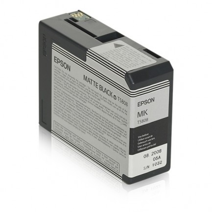 Original Epson Tinte T5808 BK / C13T580800 matt schwarz für C13T580800