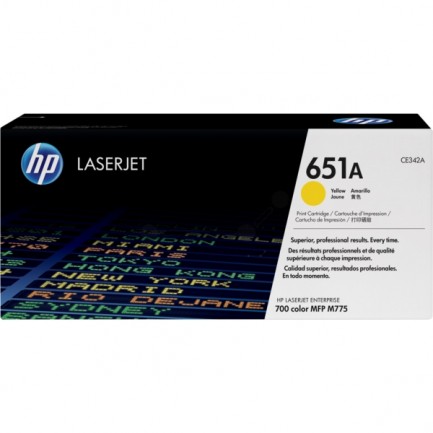 Original HP Toner 651A Y / CE342A gelb für CE342A