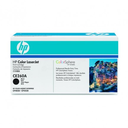Original HP Toner 647A BK / CE260A schwarz für CE260A