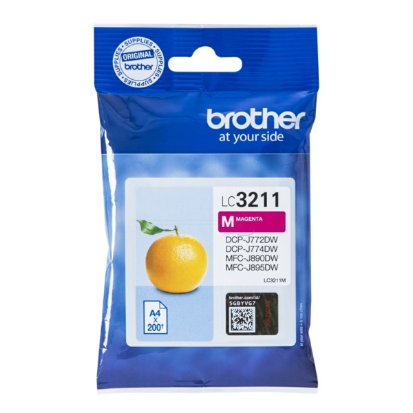 Original Brother Tinte LC-3211 M / LC-3211M magenta für LC-3211M