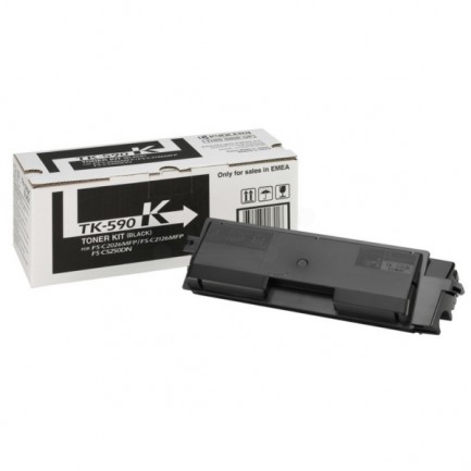 Original Kyocera Toner TK-590 K BK / 1T02KV0NL0 schwarz für 1T02KV0NL0