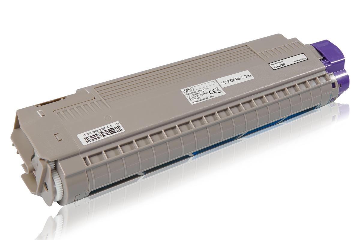 Kompatibel Oki Toner 46861307 C / 46861307 cyan für 46861307