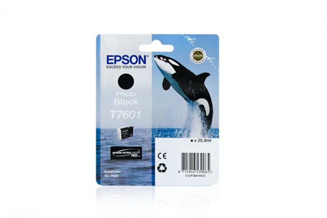 Original Epson Tinte T7601 BK / C13T76014010 foto schwarz für C13T76014010