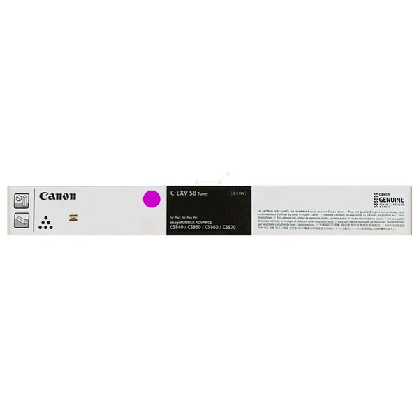 Original Canon Toner C-EXV 58 L M / 3768C002 magenta für 3768C002