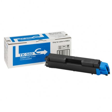 Original Kyocera Toner TK-580 C / 1T02KTCNL0 cyan für 1T02KTCNL0