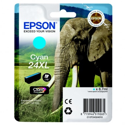 Original Epson Tinte 24XL C / C13T24324012 cyan für C13T24324012