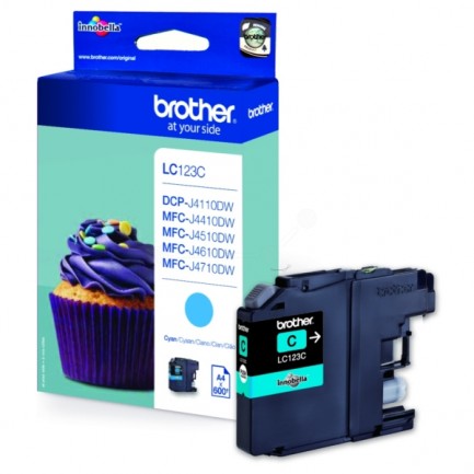 Original Brother LC123C Tinte, cyan für LC-123C