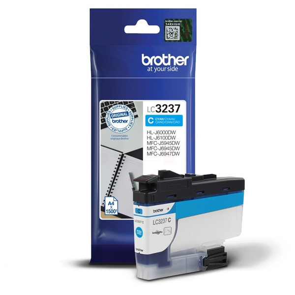 Original Brother LC3237C Tinte, cyan für LC-3237C