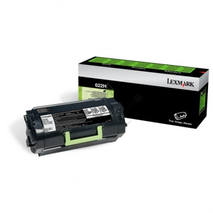 Original Lexmark Toner 622H BK / 62D2H00 schwarz für 62D2H00