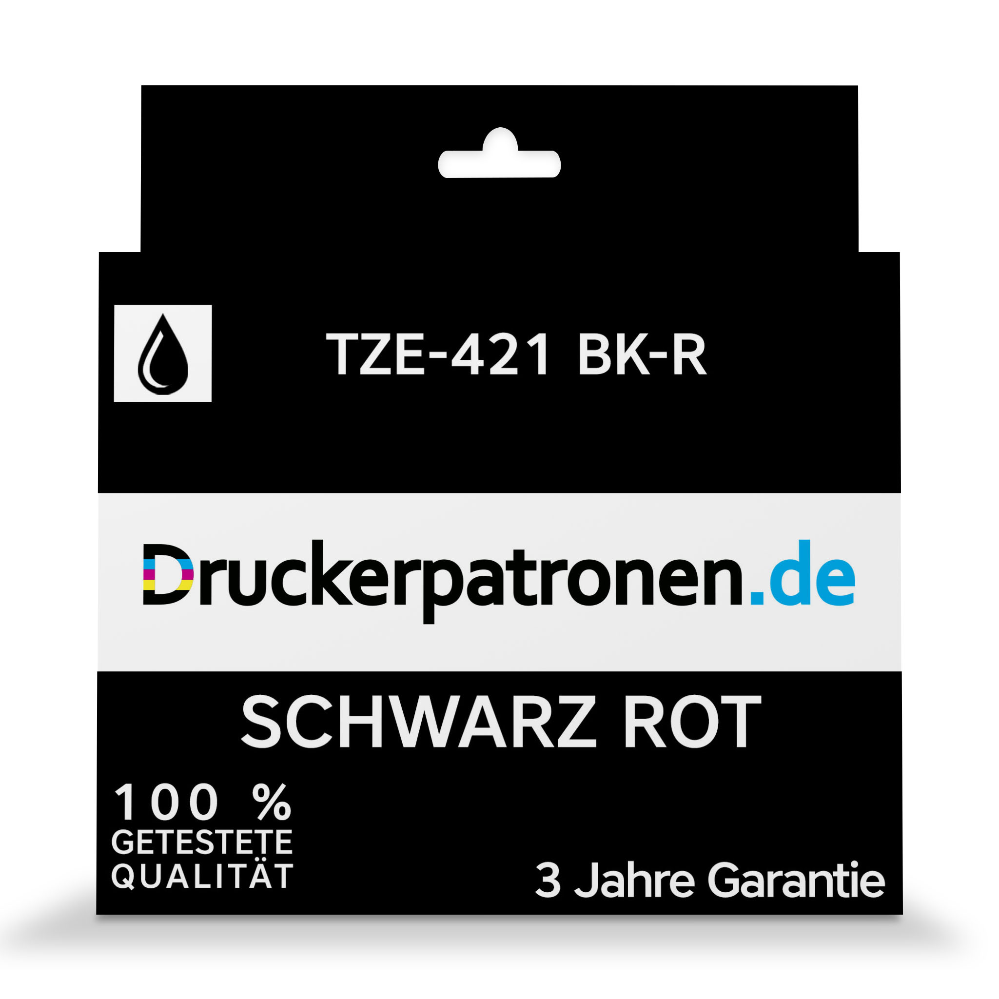 Kompatibel Brother TZE-421 BK-R / TZE-421 schwarz rot für TZE-421