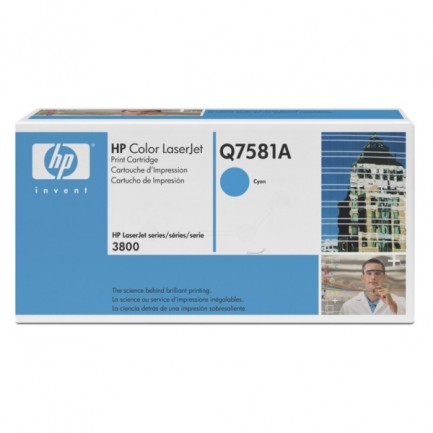 Original HP Toner 503A C / Q7581A cyan für Q7581A