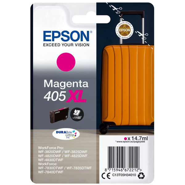Original Epson Tinte 405 XL M / C13T05H34010 magenta für C13T05H34010
