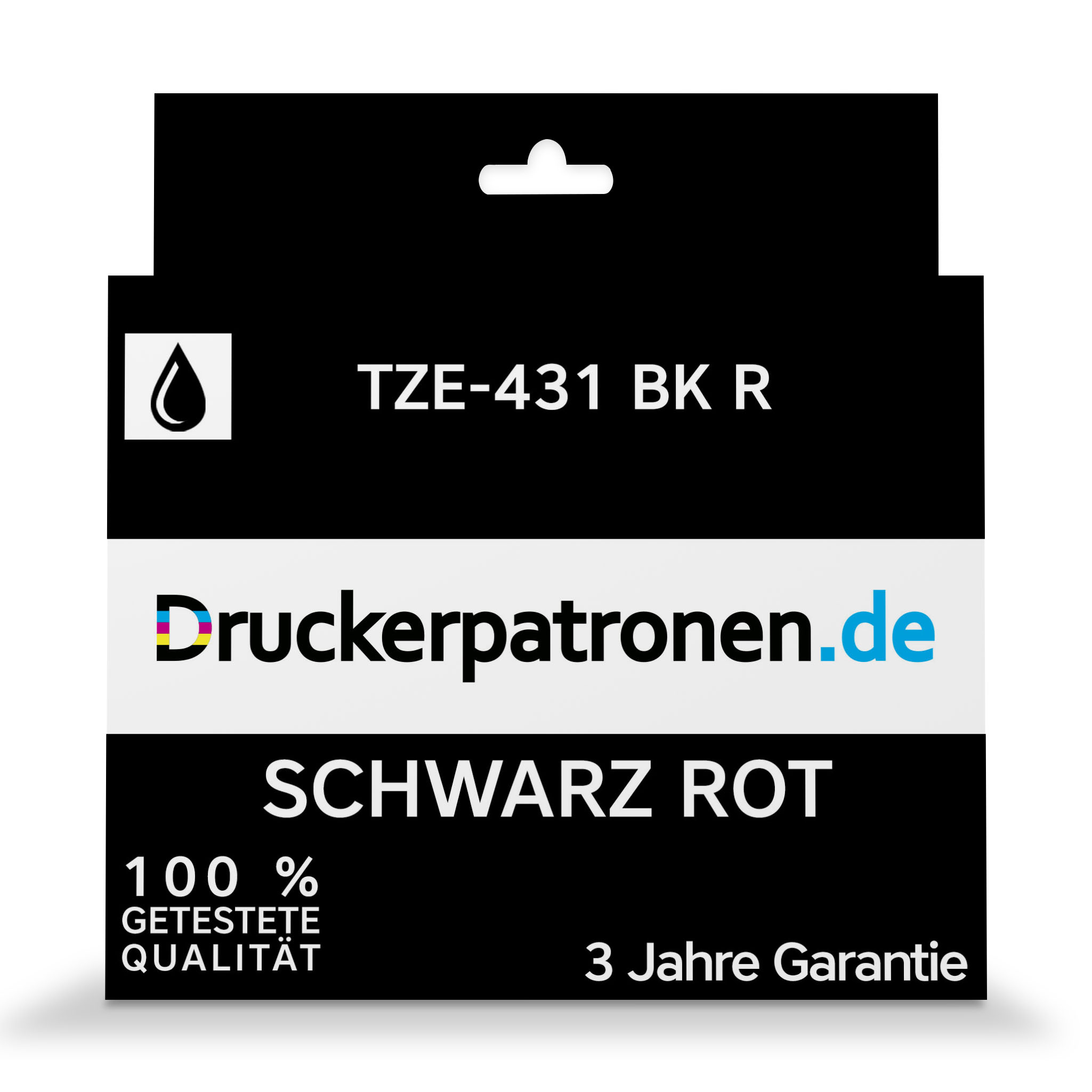 Kompatibel Brother TZE-431 BK R / TZE-431 schwarz rot für TZE-431