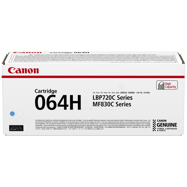 Original Canon Toner 064 HC / 4936C001 cyan für 4936C001