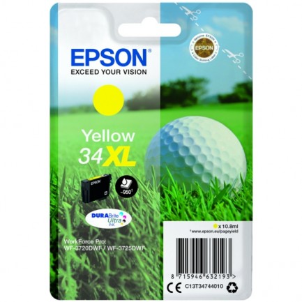 Original Epson Tinte T3474 XL Y / C13T34744010 gelb für C13T34744010