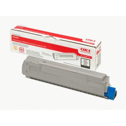 Original Oki Toner 43487712 BK / 43487712 schwarz für 43487712