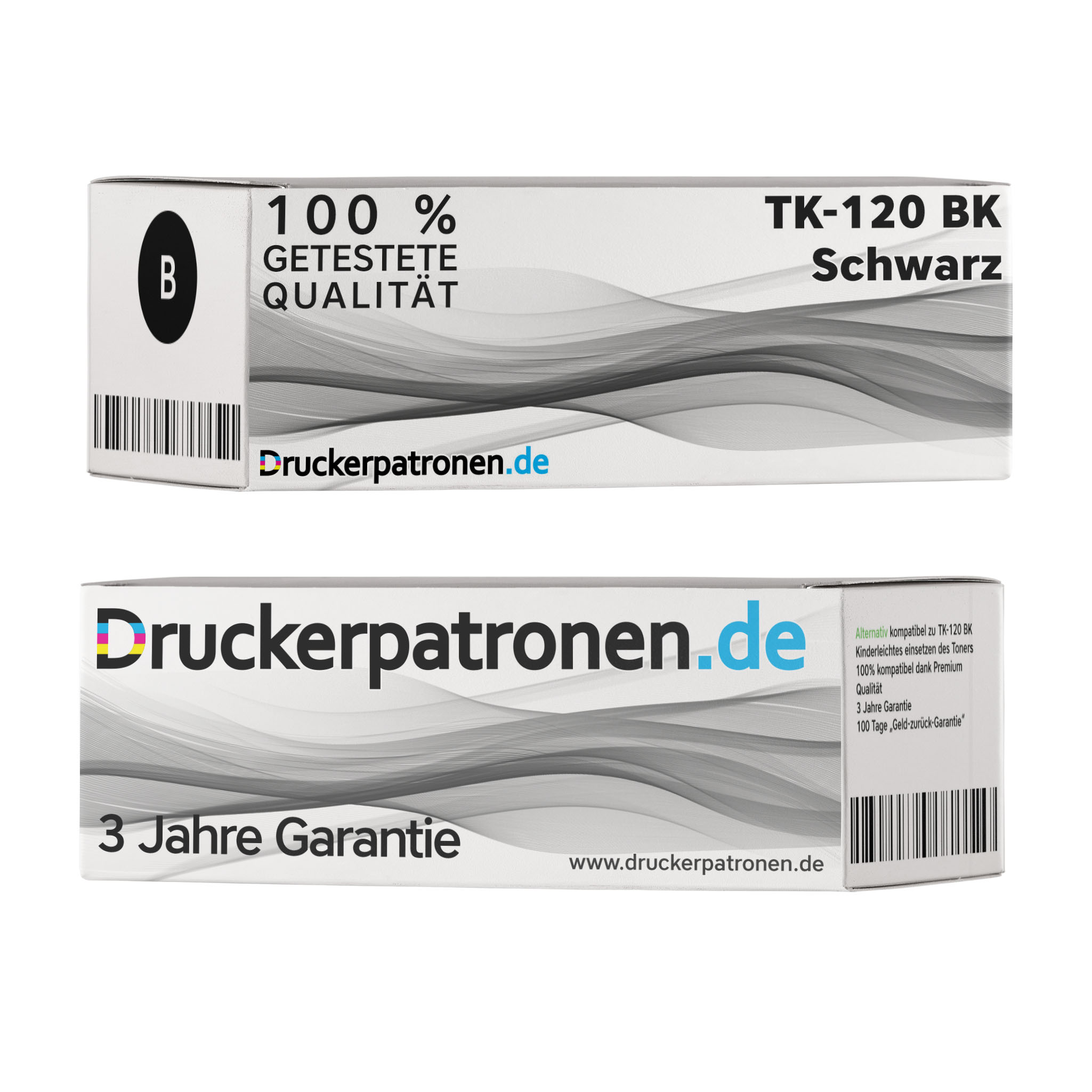 Kompatibel Kyocera Toner TK-120 BK / 1T02G60DE0 schwarz für 1T02G60DE0