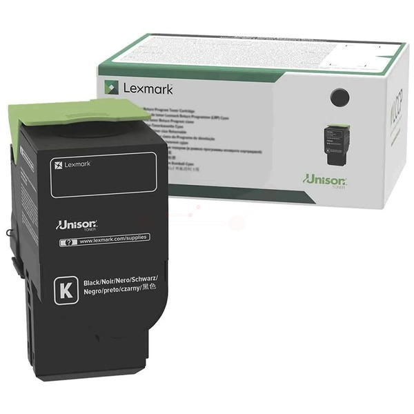 Original Lexmark Toner 78C20K0 BK / 78C20K0 schwarz für 78C20K0