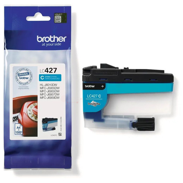 Original Brother Tinte LC-427 C / LC-427C cyan für LC-427C