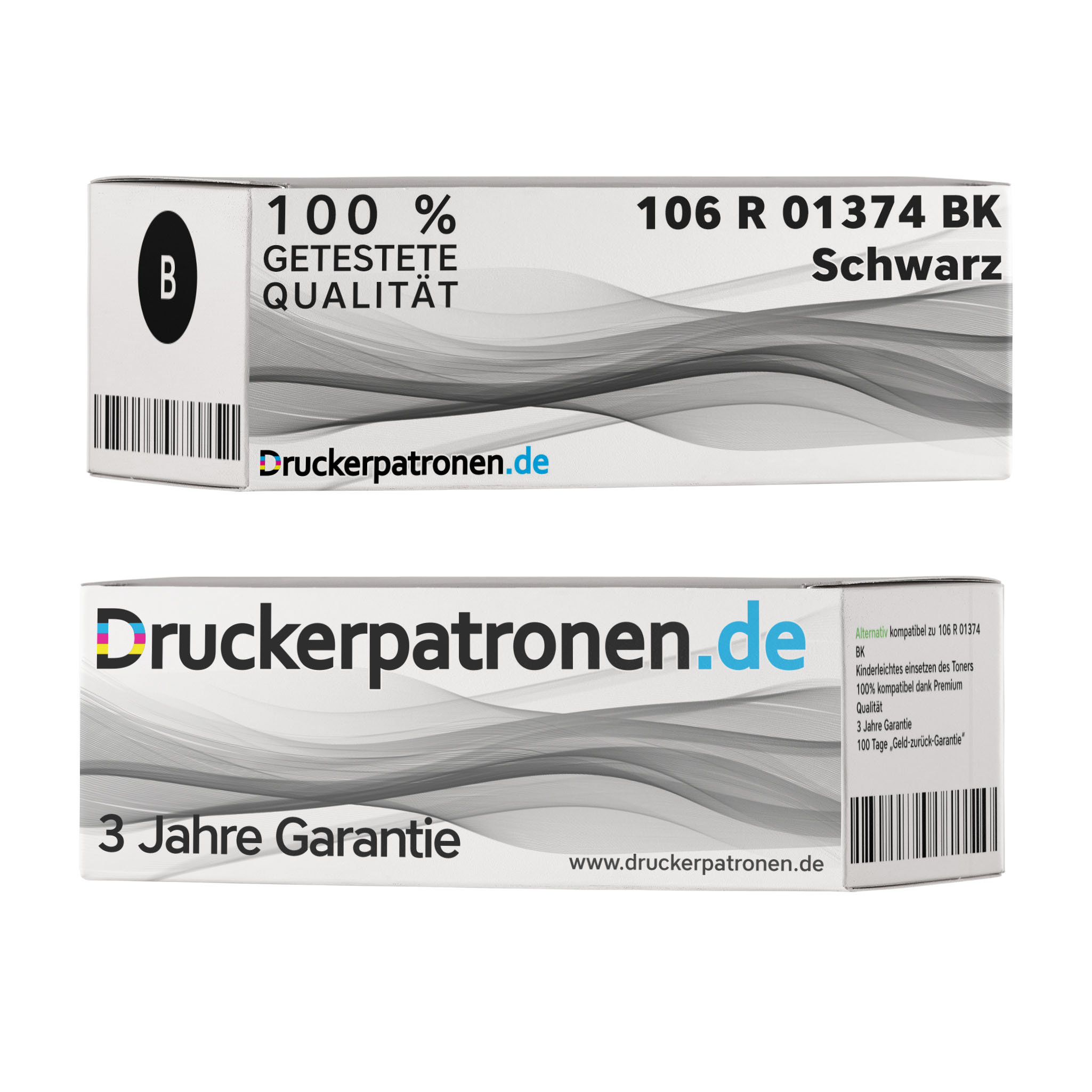 Kompatibel Xerox Toner 106 R 01374 BK / 106 R 01374 schwarz für 106 R 01374