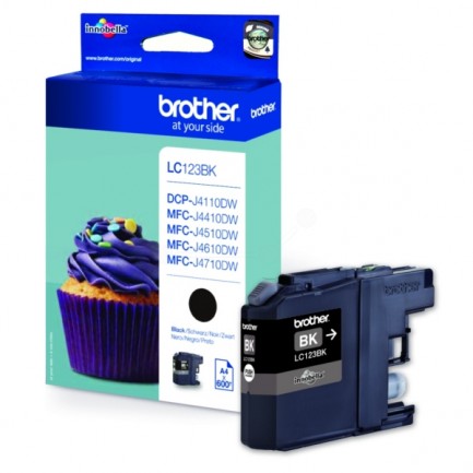 Original Brother Tinte LC-123 BK / LC-123BK schwarz für LC-123BK