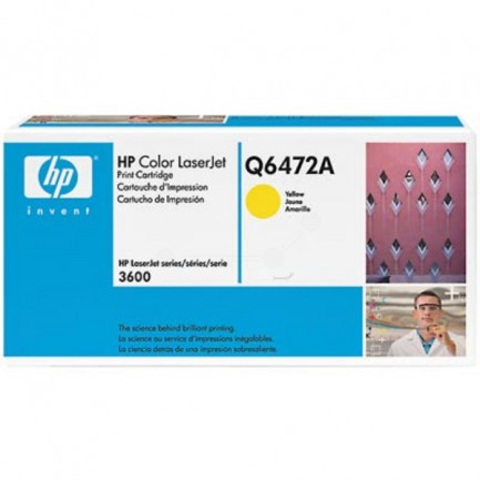 Original HP Toner 502A Y / Q6472A gelb für Q6472A