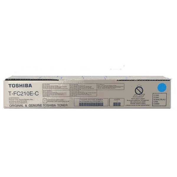 Original Toshiba Toner T-FC 210 EC / 6AJ00000159 cyan für 6AJ00000159