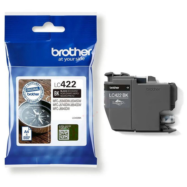 Original Brother Tinte LC-422 BK / LC-422BK schwarz für LC-422BK
