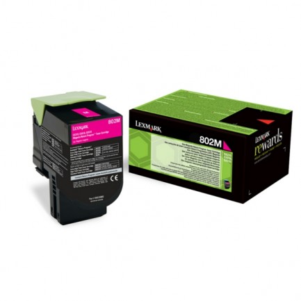 Original Lexmark Toner 802M / 80C20M0 magenta für 80C20M0
