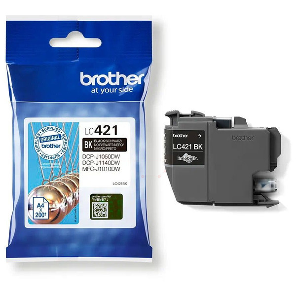 Original Brother Tinte LC-421 BK / LC-421BK schwarz für LC-421BK